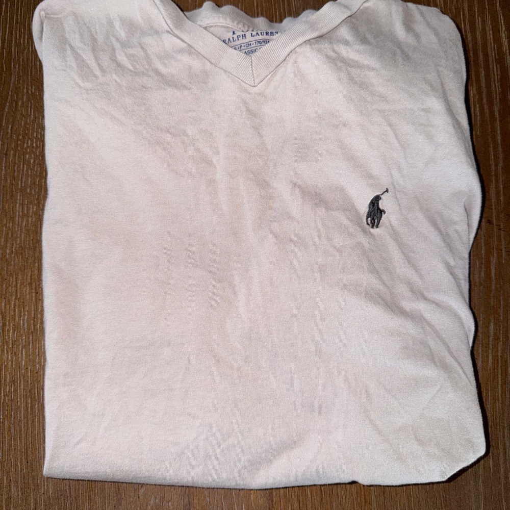 Ralph Lauren Men's Gray V-Neck Shirt